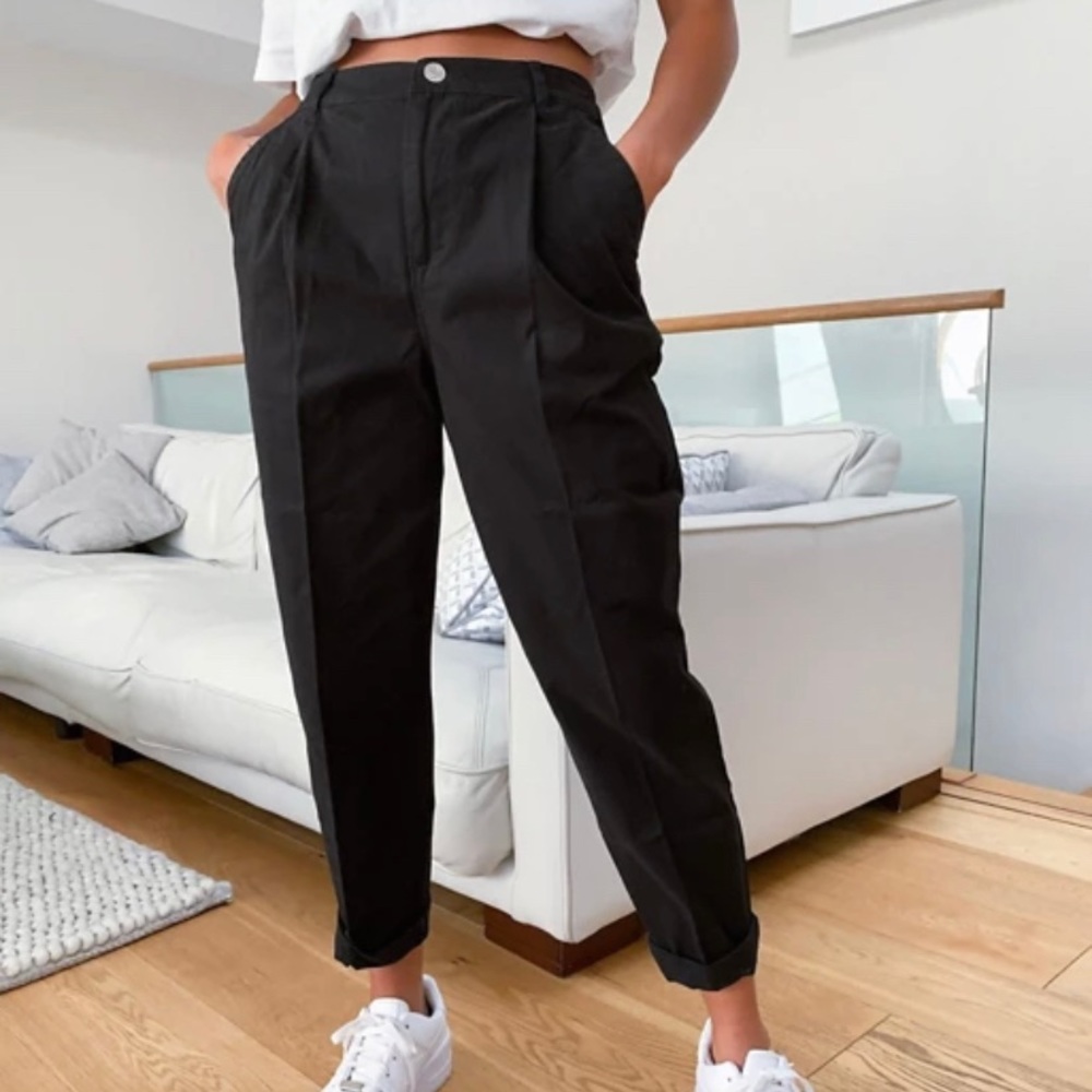 ASOS black twill pants size 4
